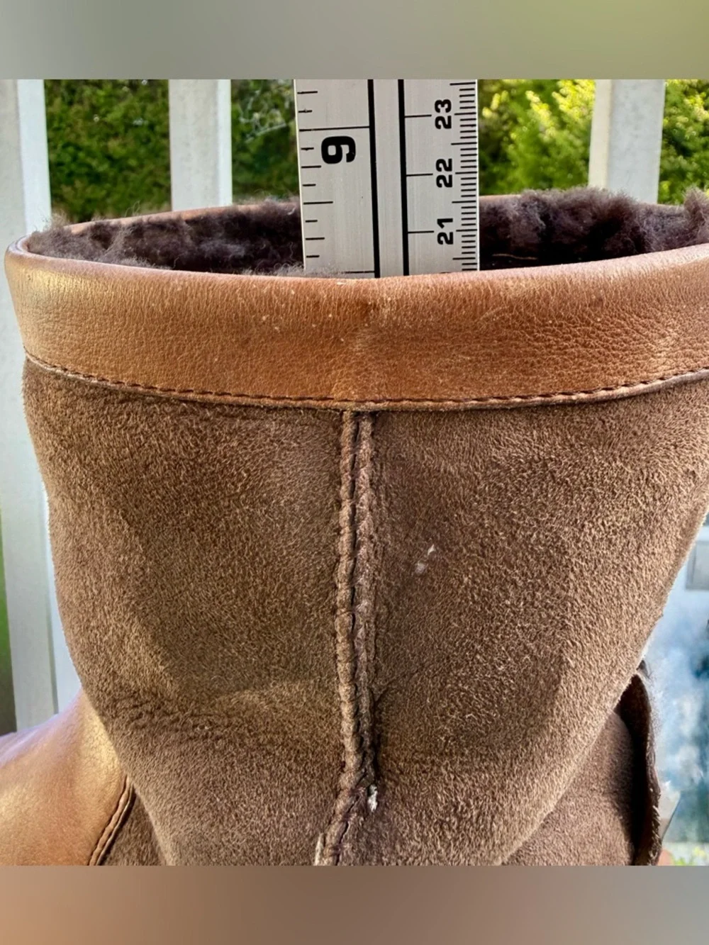🧥 UGG Australia Beacon Men’s Brown Leather Sheepskin Boots Sz 11